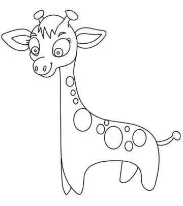 20 Cute Giraffe Coloring Pages For Your Toddlers