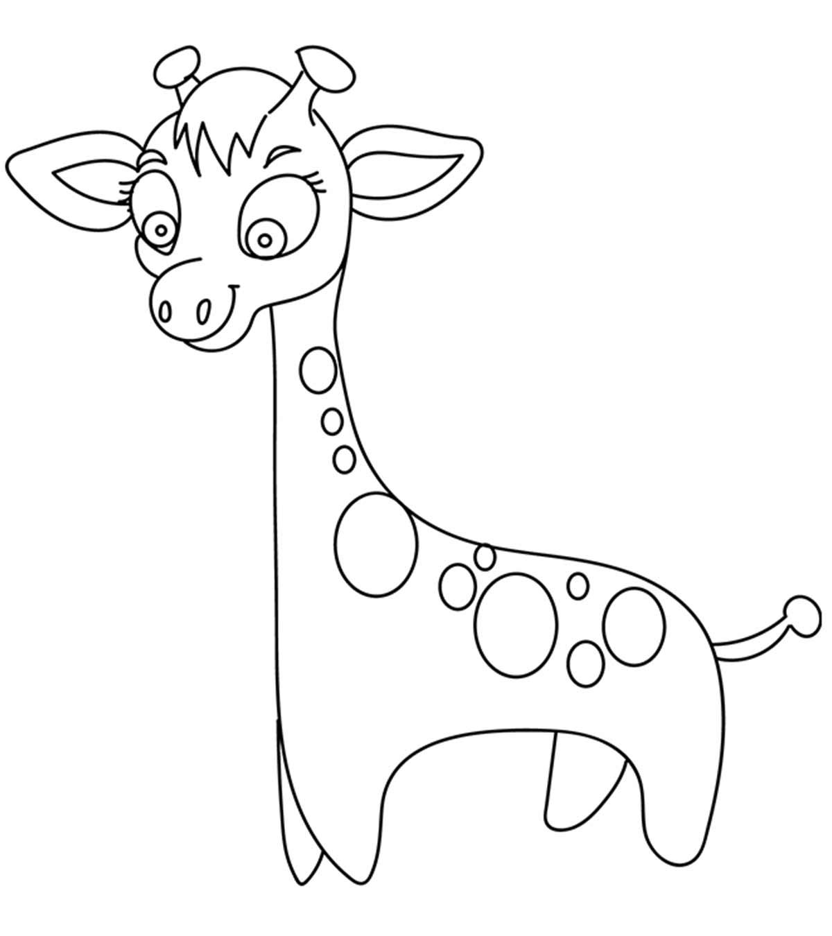 Download Giraffe Colouring In Pages