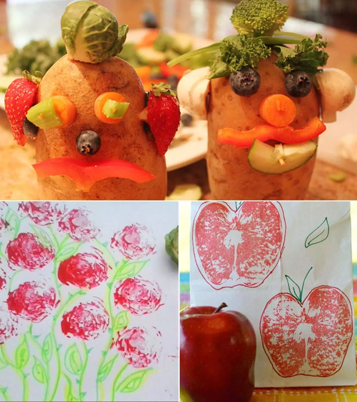 red fruits and vegetables for kids