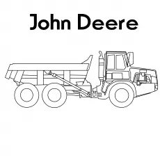 A Deere Dump Truck John Deere Coloring Pages