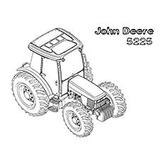 John Deere Tractor coloring page