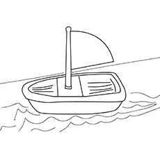 A St. Patricks Day boat coloring page