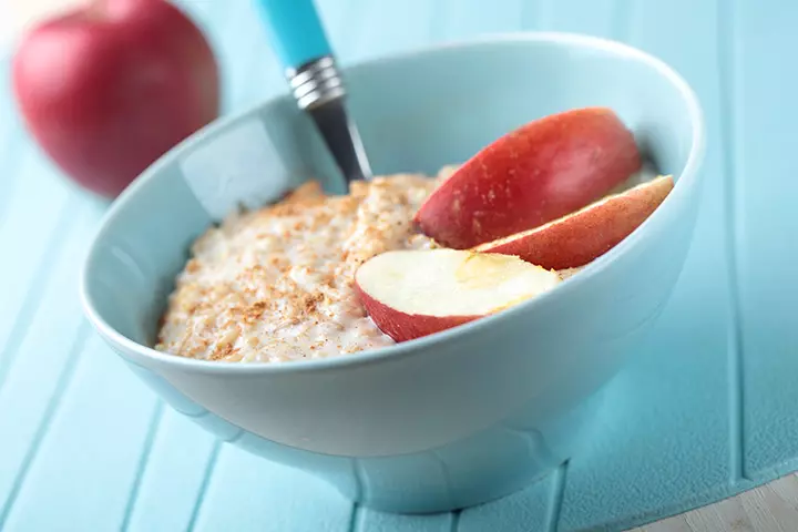 Apple oats porridge recipe for babies