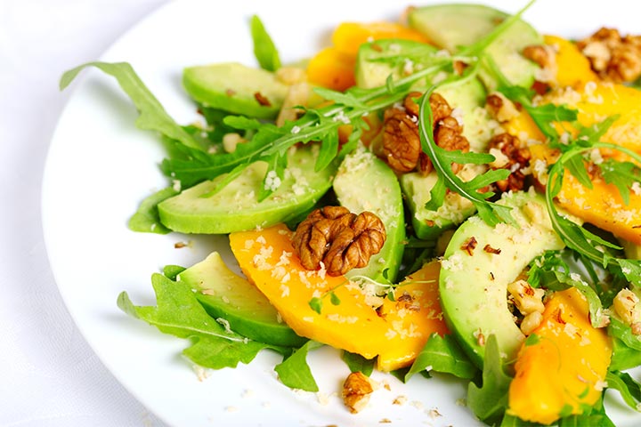 Avocado salad for nutritional requirements in third trimester