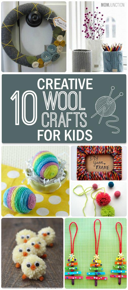 Wool Crafts Made Kids Easy Wreaths Yarn - Crowd Compass