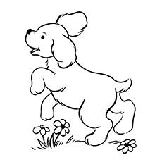 easy puppy coloring pages