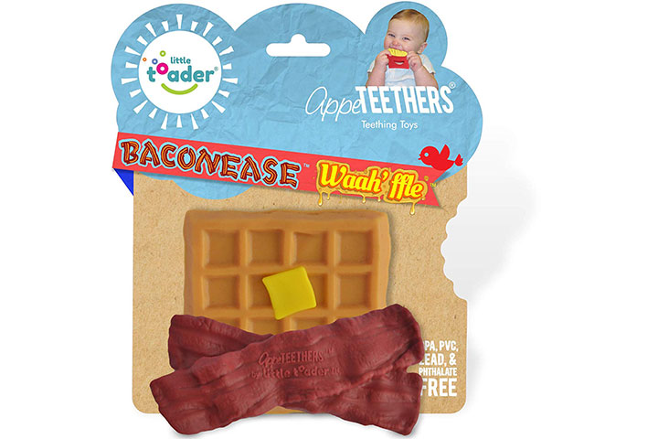 Little Toader - Bacon and Waffle Baby Teether Toy