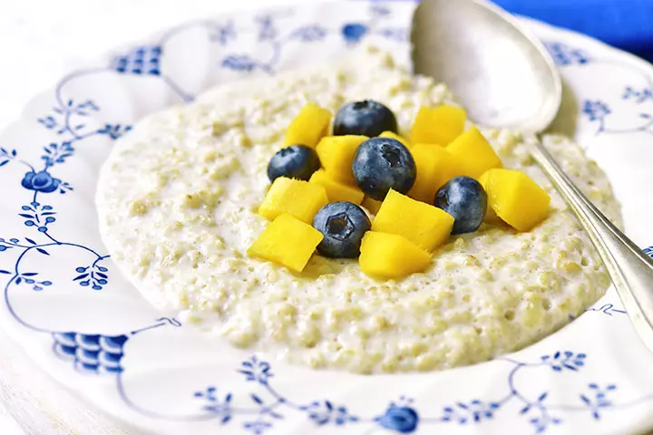 Mango oatmeal recipe for babies