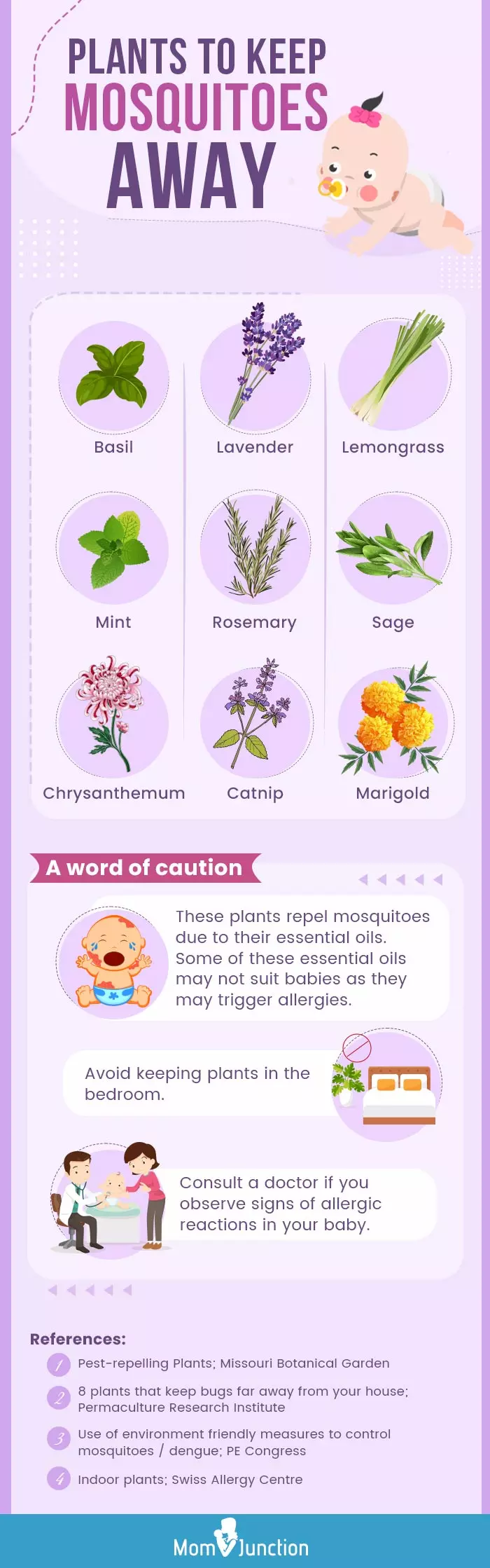 plants to keep mosquitoes away (infographic)