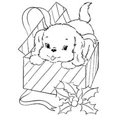 75 Christmas Coloring Pages With Puppies Pictures