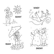 Its All Fun, weather coloring page