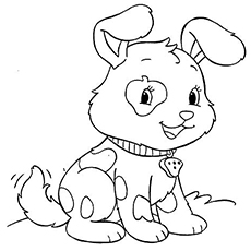 The spotted pup coloring page