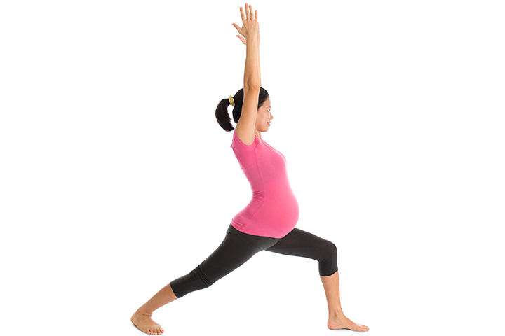 Baba Ramdev yoga asanas for pregnant women, Virbhadrasana (warrior pose)