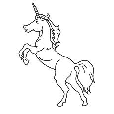 Coloring Sheets of American Unicorn