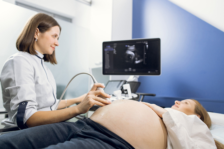 An ultrasound may confirm fetal transverse position