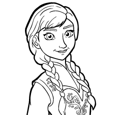 Anna disney princess coloring pages