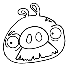 A bad pig coloring page