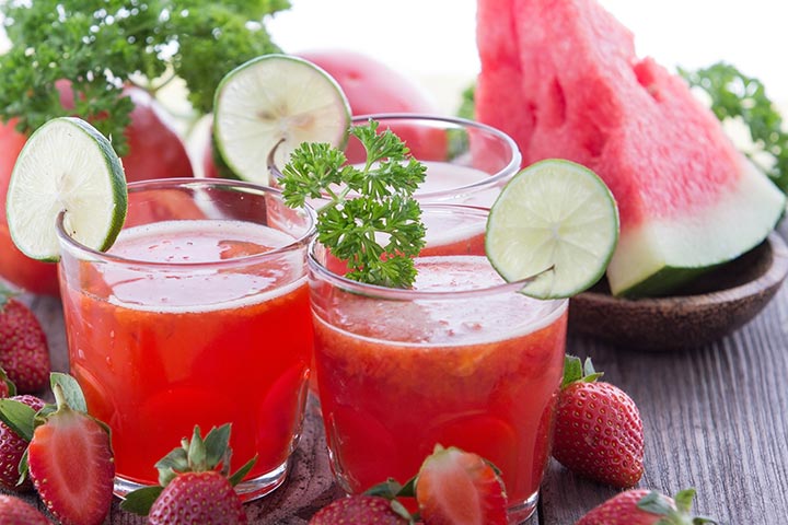 Berry melon punch for babies