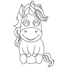 Baby Unicorn Coloring Pages Printables