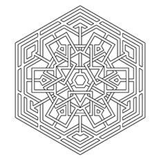 Celtic snowflake coloring pages