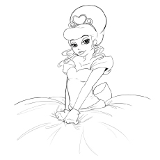 Charlotte La Bouff from Princess and the Frog coloring page