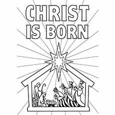 birth of jesus christ coloring pages