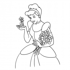 Cinderella disney princess coloring pages