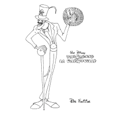 Doctor Facilier from Princess and the Frog coloring page