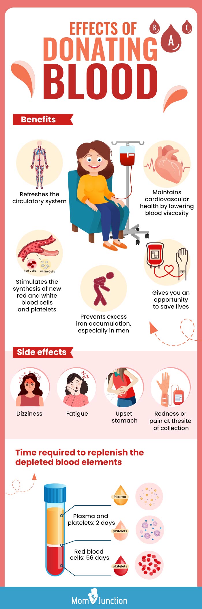 what happens to the body after donating blood [infographic]