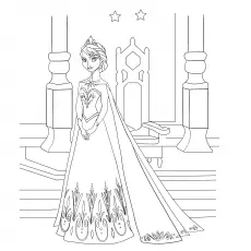 Elsa disney princess coloring pages
