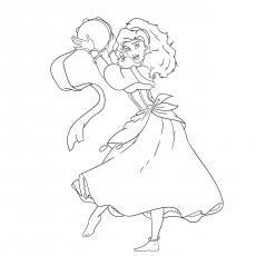 Esmeralda disney princess coloring pages