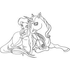 unicorn fairy coloring pages