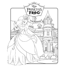Princess and the Frog poster coloring page
