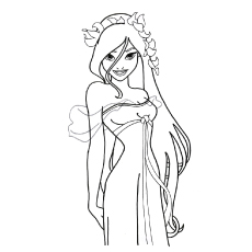 Giselle disney princess coloring pages
