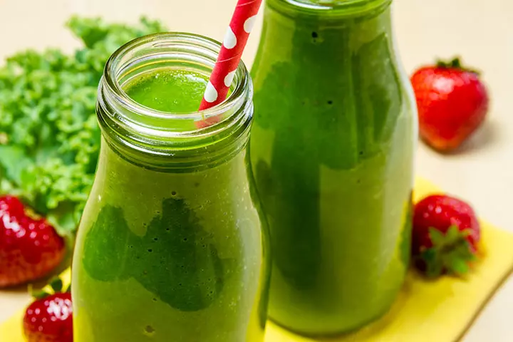 Green magic healthy drink for kids