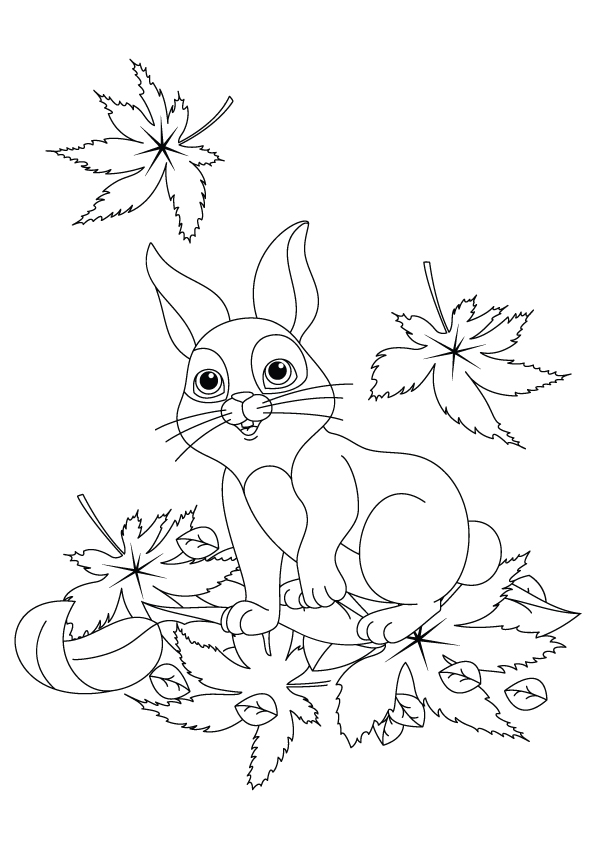Hare-coloring-page