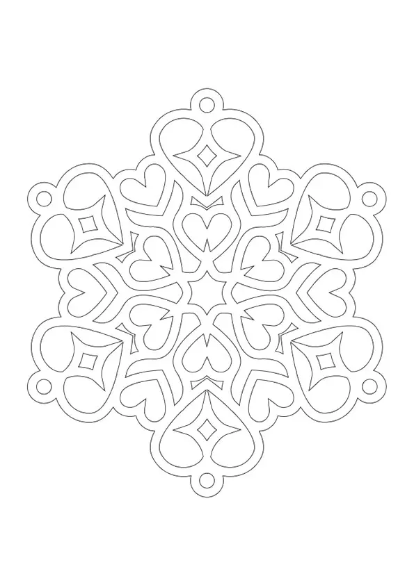 Heart-Shaped-Snowflake