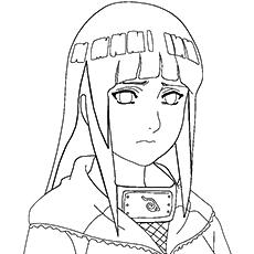 Hinata Hyuga, Anime coloring pages