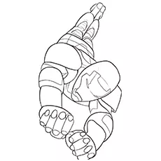 Iron Man flying, Iron Man coloring pages