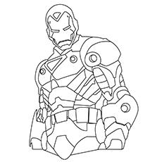 iron man mask coloring page