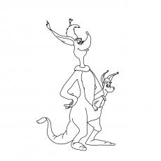 Jane Kangaroo, Dr. Seuss coloring page