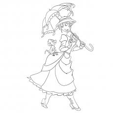 Jane porter disney princess coloring pages