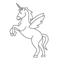 Coloring Pages of Japanese Unicorn