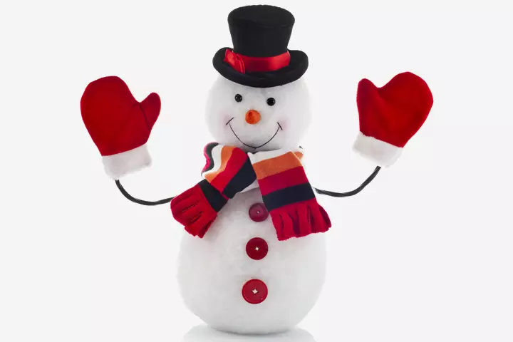 Lamp Snowman Christmas activity for toddlers