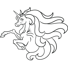 Magic fantasy unicorn coloring pages