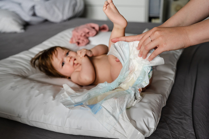 Maintain diaper hygiene during diarrhea episodes