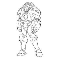 Iron Man Of The Avengers Coloring Page Printable Game