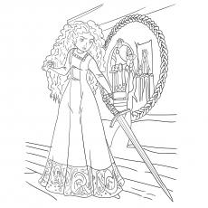 Merida disney princess coloring pages