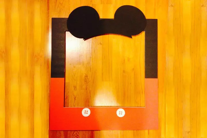 Mickey Mouse ears photo frame crafts for kids