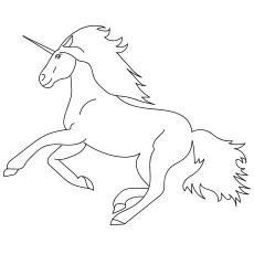 Midnight Unicorn Colouring Page to Print